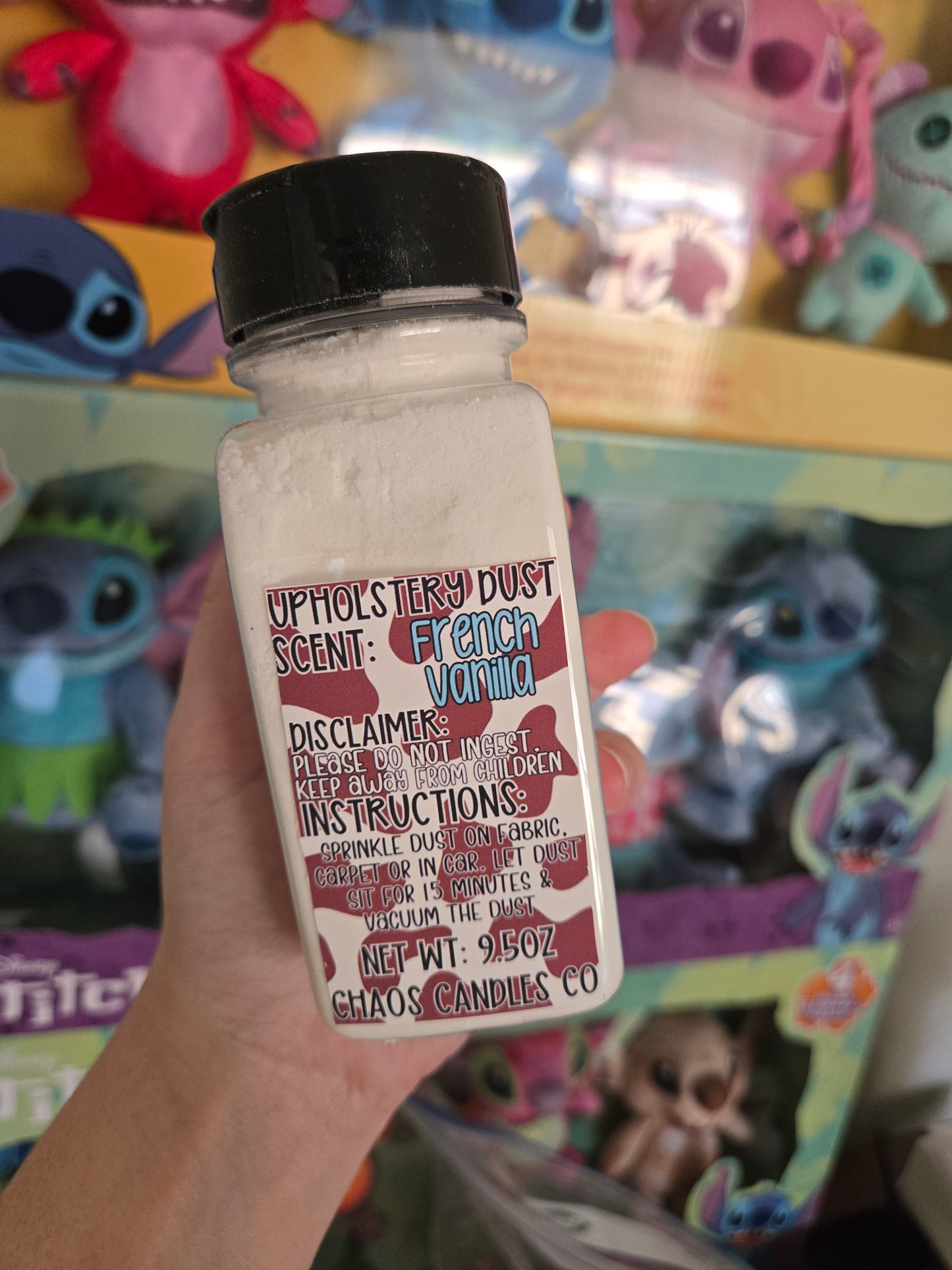 French Vanilla Upholstery Dust- 9.5oz