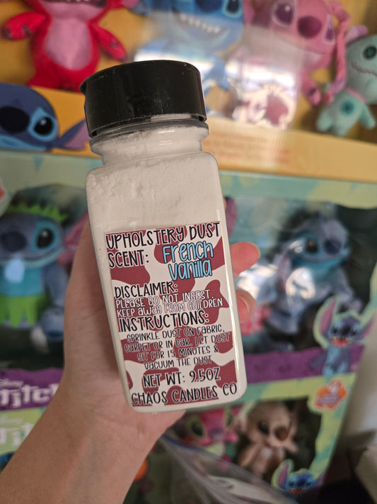 French Vanilla Upholstery Dust- 9.5oz