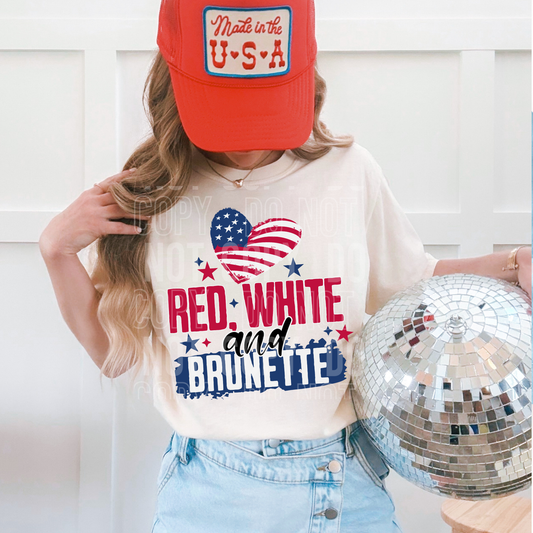 Red, White, & Brunette