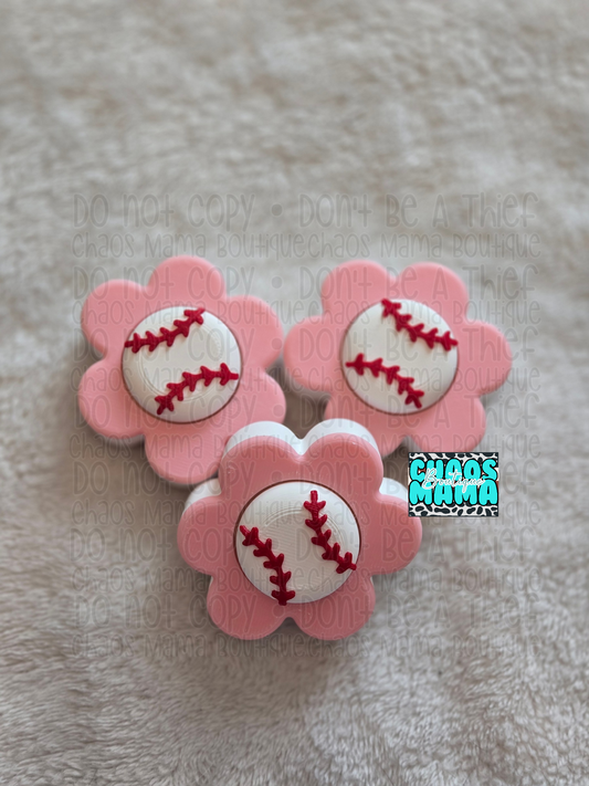 Flower Baseball Fidget Clickers