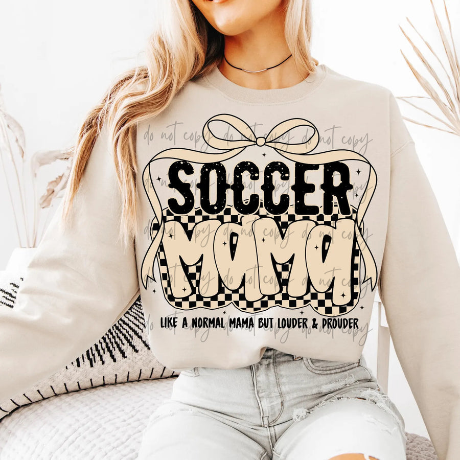 Checkered Soccer Mama