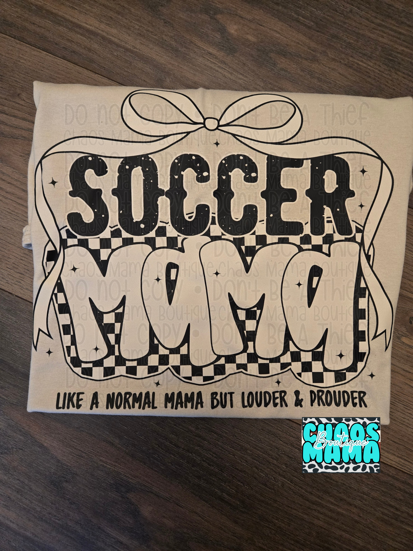 Checkered Soccer Mama