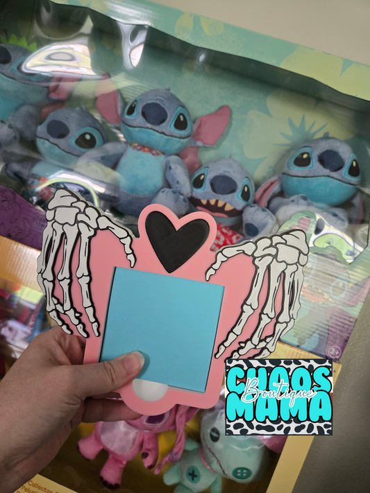 Skeleton Hand Heart Notepad Holder