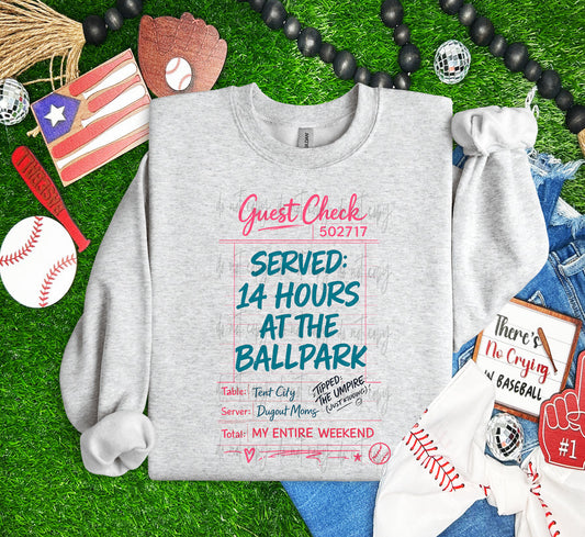 Served: 14 Hours At The Ball Park