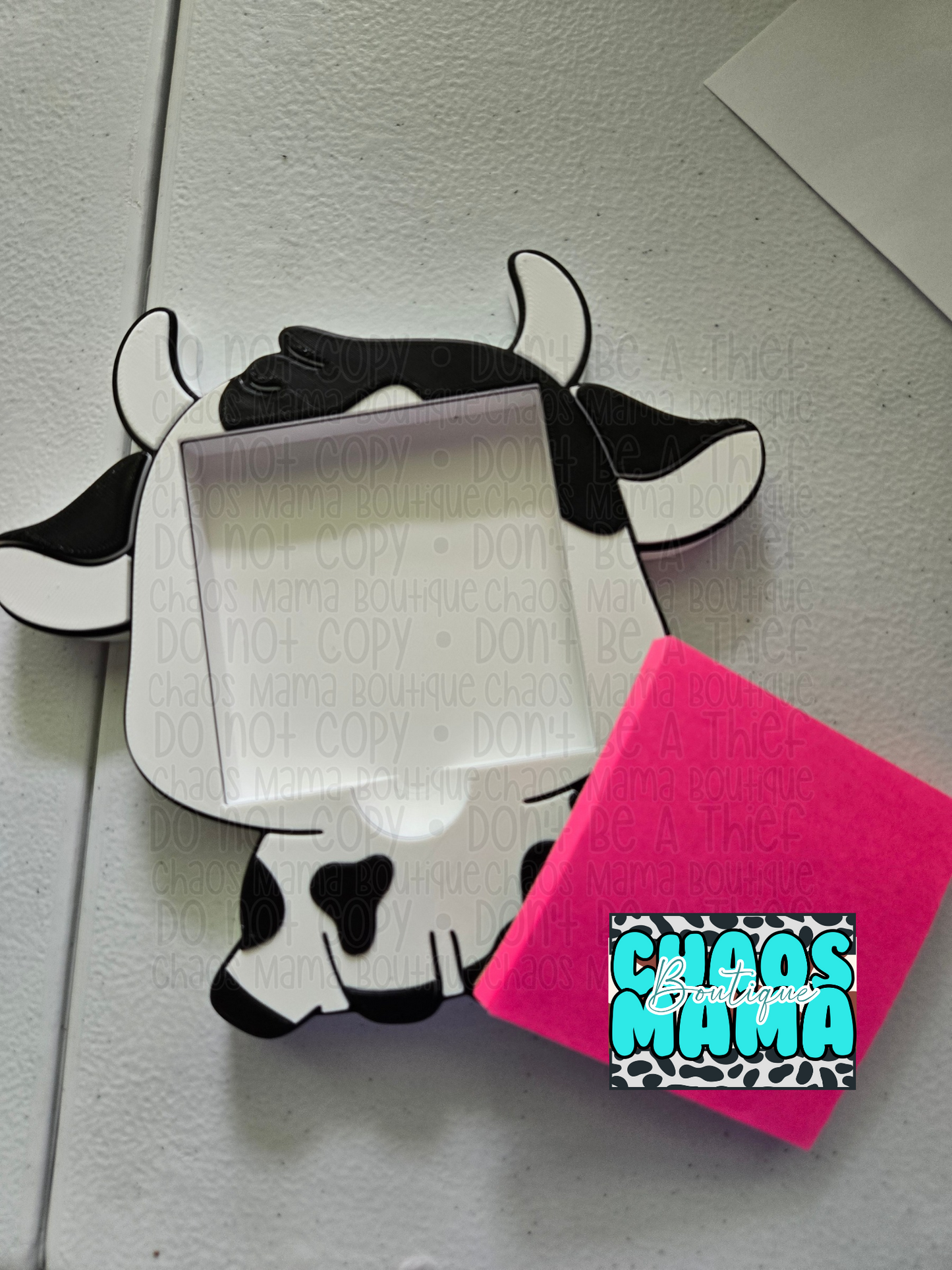 Cow Notepad Holder
