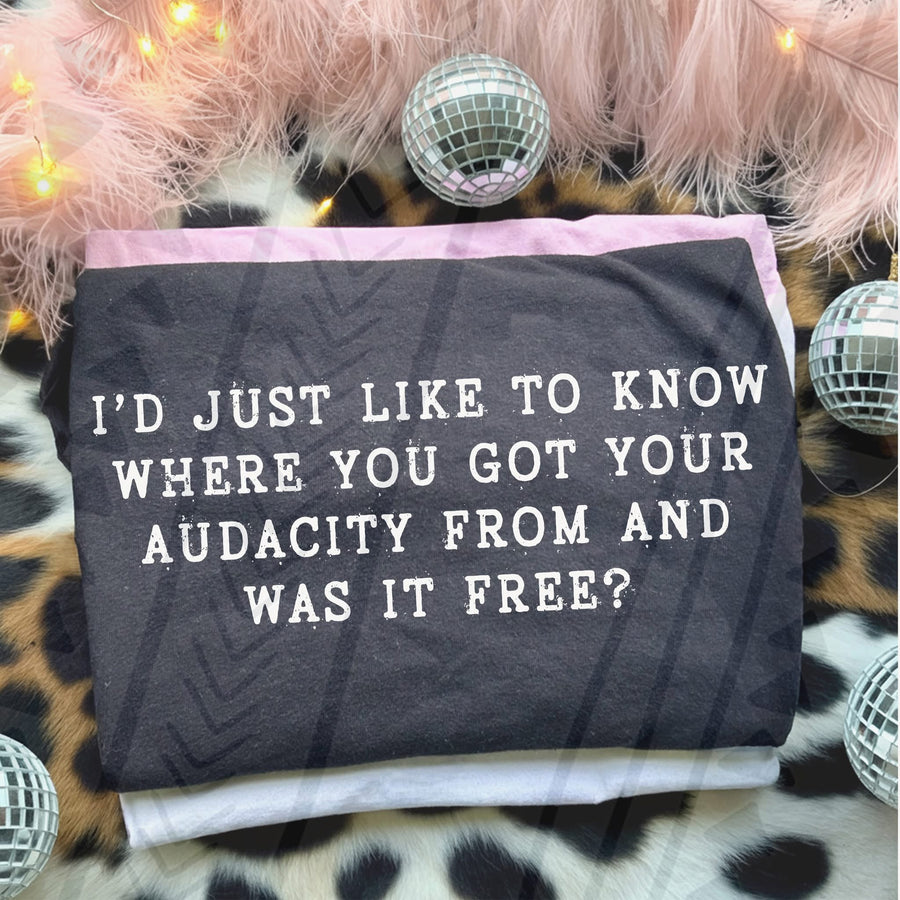 Where You Got Your Audacity