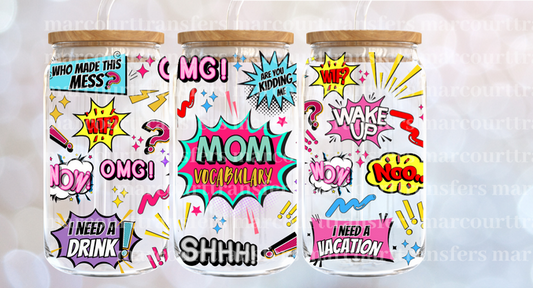 Comic Mom Vocabulary Cup