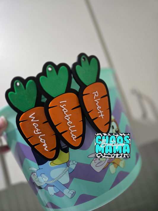 Carrot Easter Basket Tags