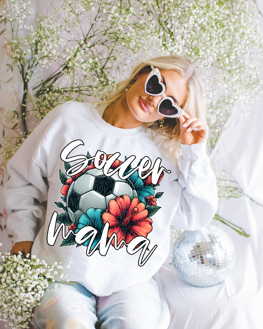 Floral Soccer Mama