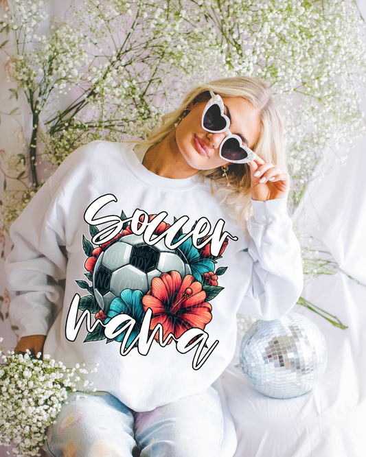 Floral Soccer Mama