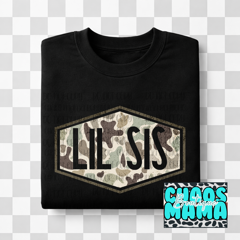 Little Sis Camo Tag