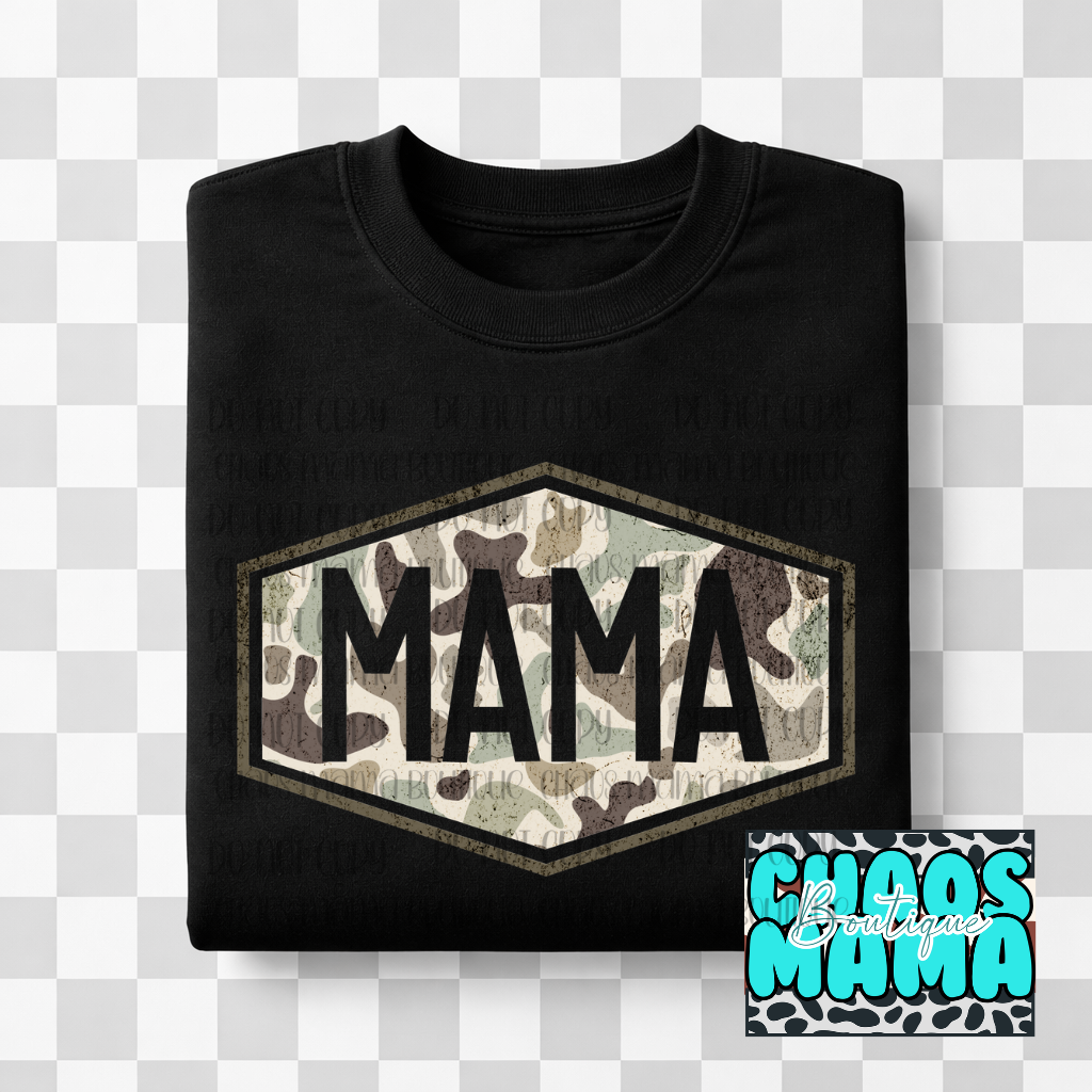 Mama Camo Tag