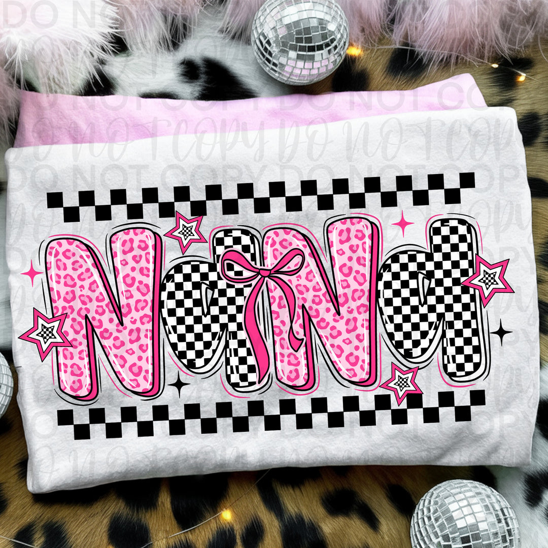 Nana Pink/White Checkered