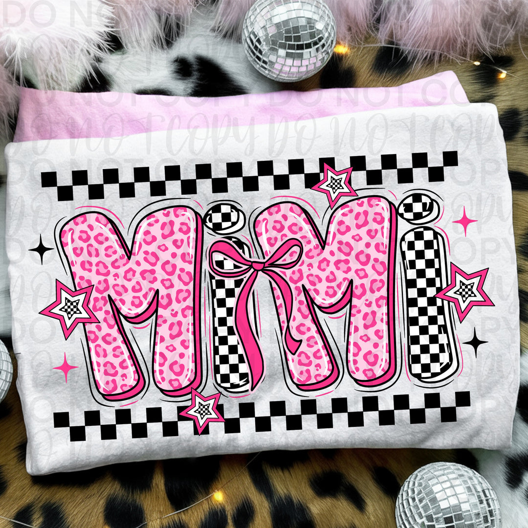 Mimi Pink/White Checkered