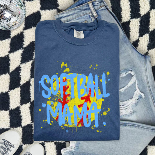 Softball Mama Splatter