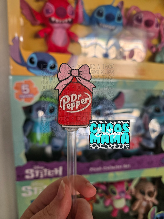 Dr Pep Can Straw Topper